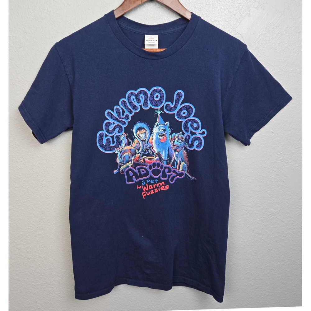 Eskimo Joe's Adopt A Pet Warm Fuzzies Rescue Party Graphic T-Shirt Hanes Mens S